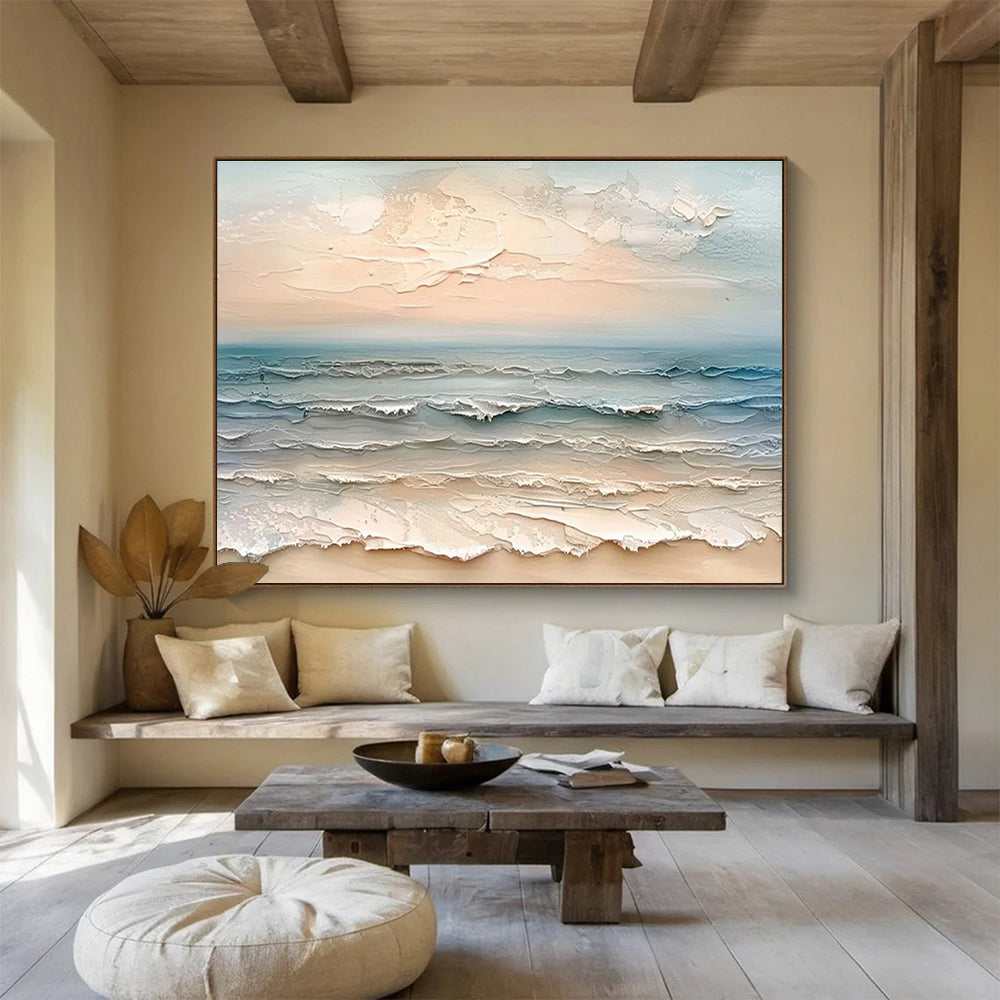 beach waves sunset coastal design 6